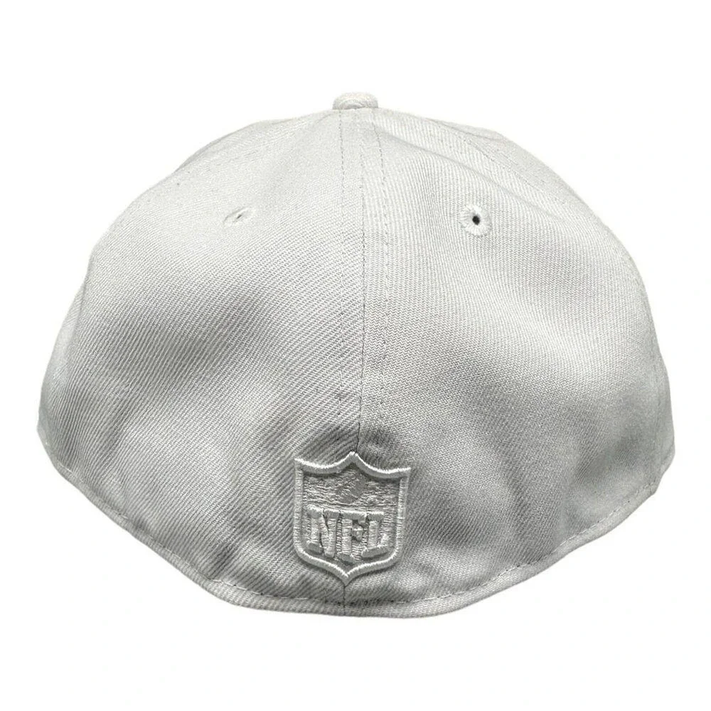 New Era 59FIFTY Atlanta Falcons Hat Triple White Fitted‎ 7 5/8 Mens NFL Cap